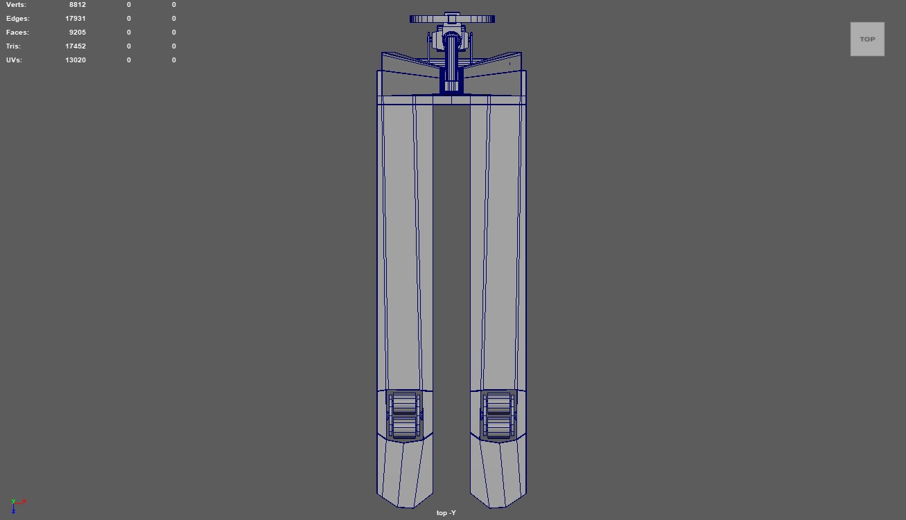 Hand Pallet Truck 01 Low-poly 3D model_11