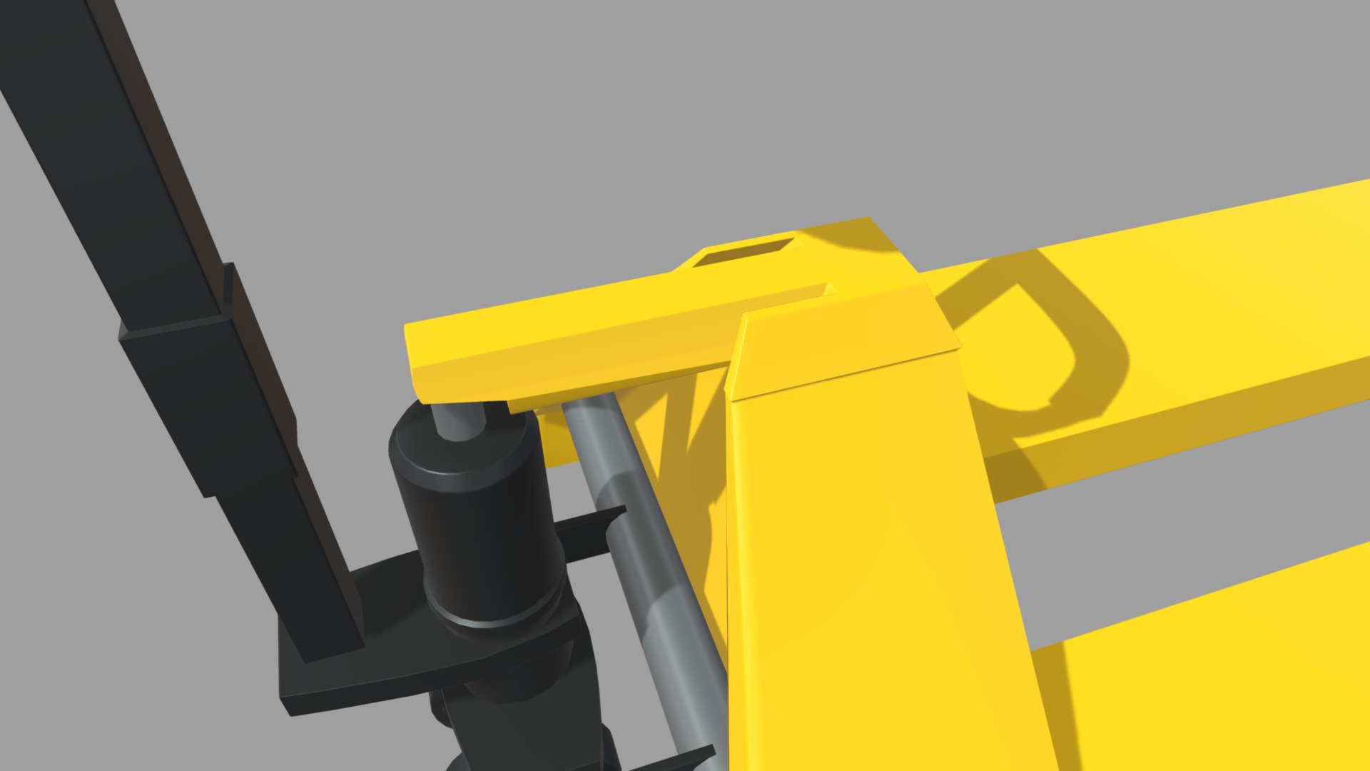 Hand Pallet Truck 01 Low-poly 3D model_7