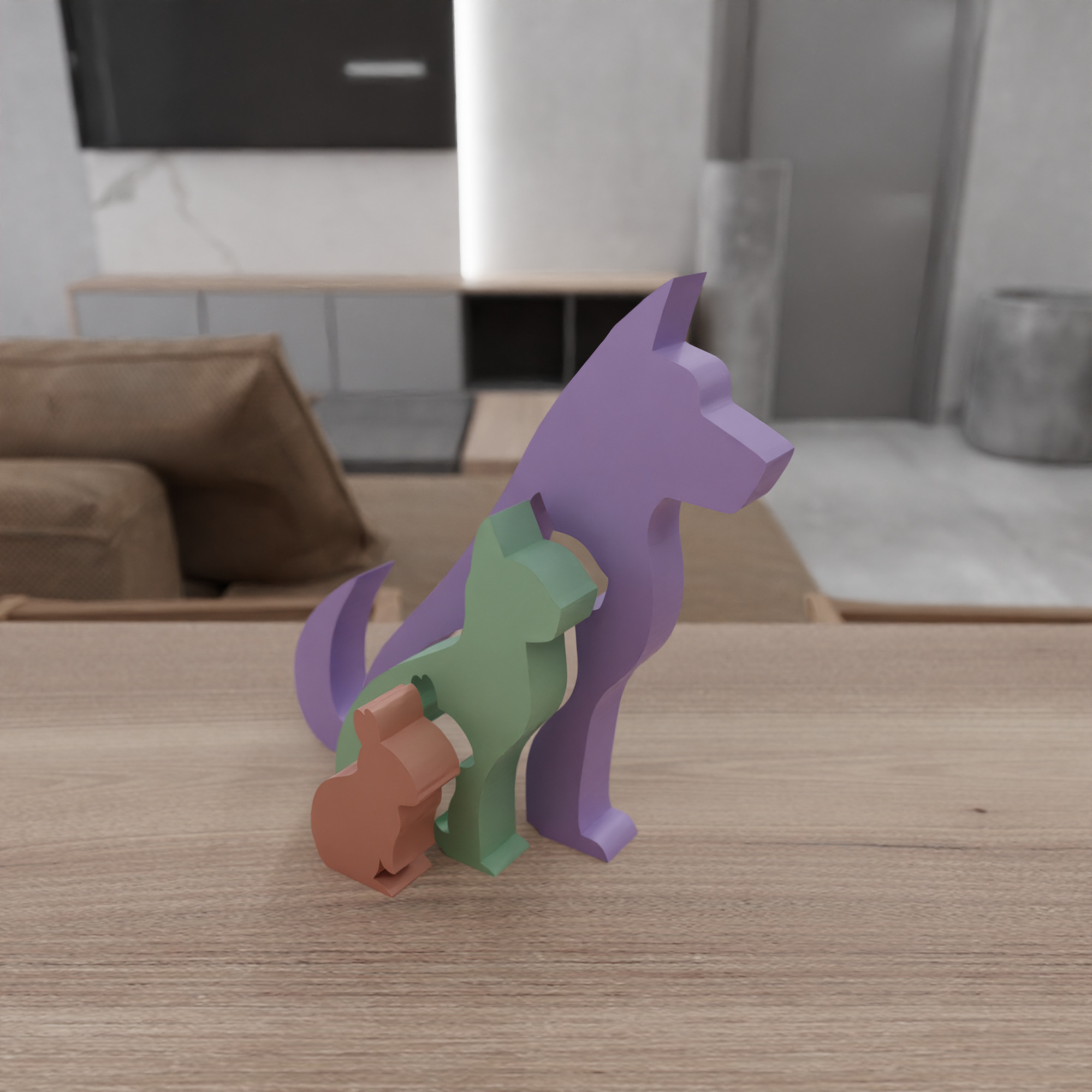 Dog Cat Rabbit Decor STL File - 102 3D print model_18