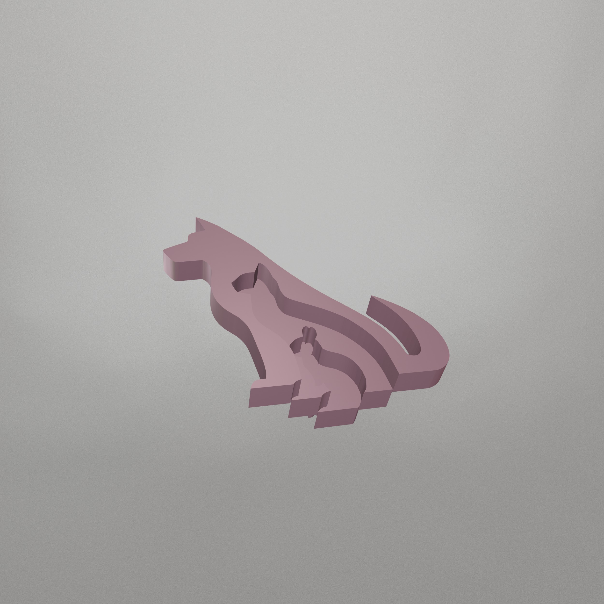 Dog Cat Rabbit Decor STL File - 102 3D print model_16