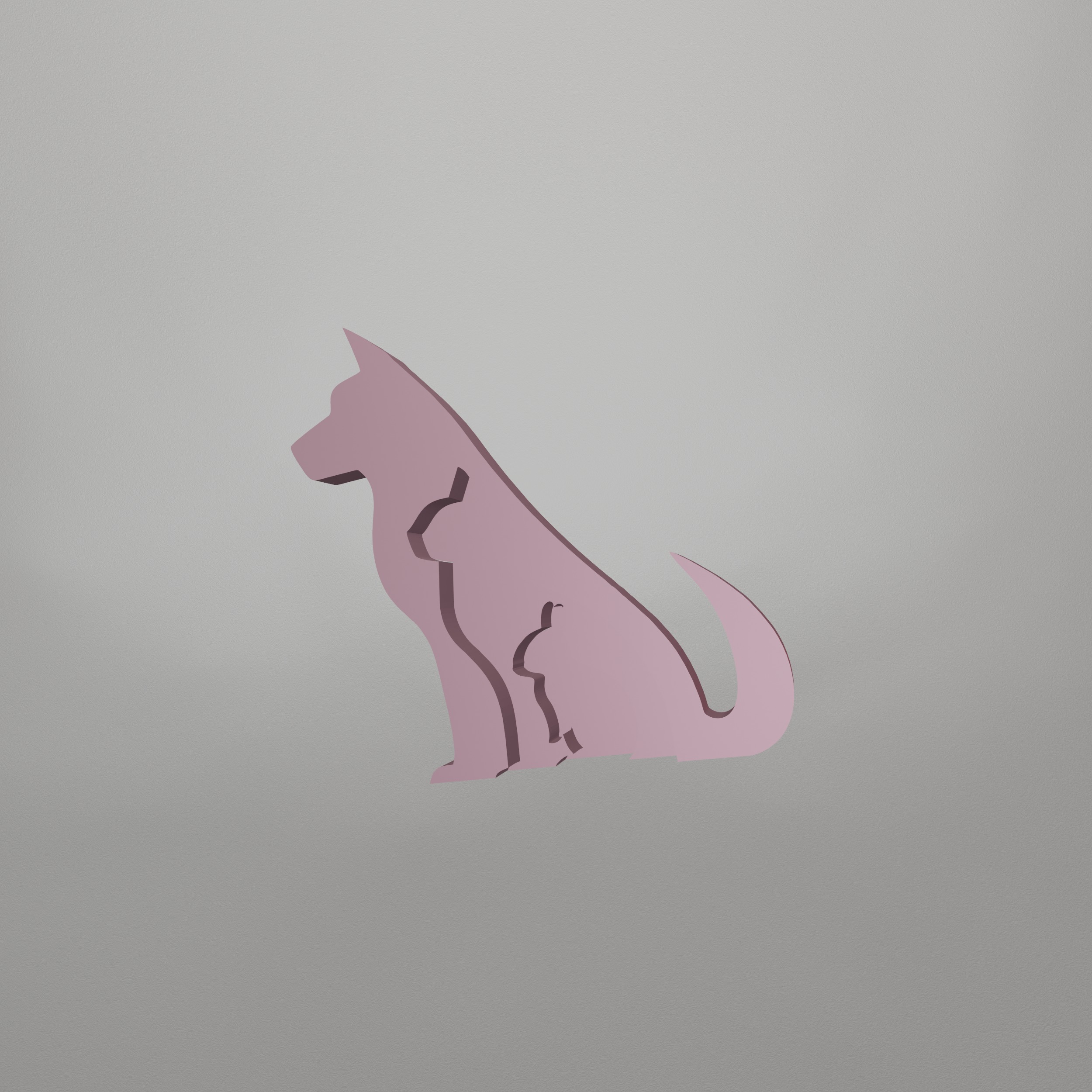 Dog Cat Rabbit Decor STL File - 102 3D print model_14
