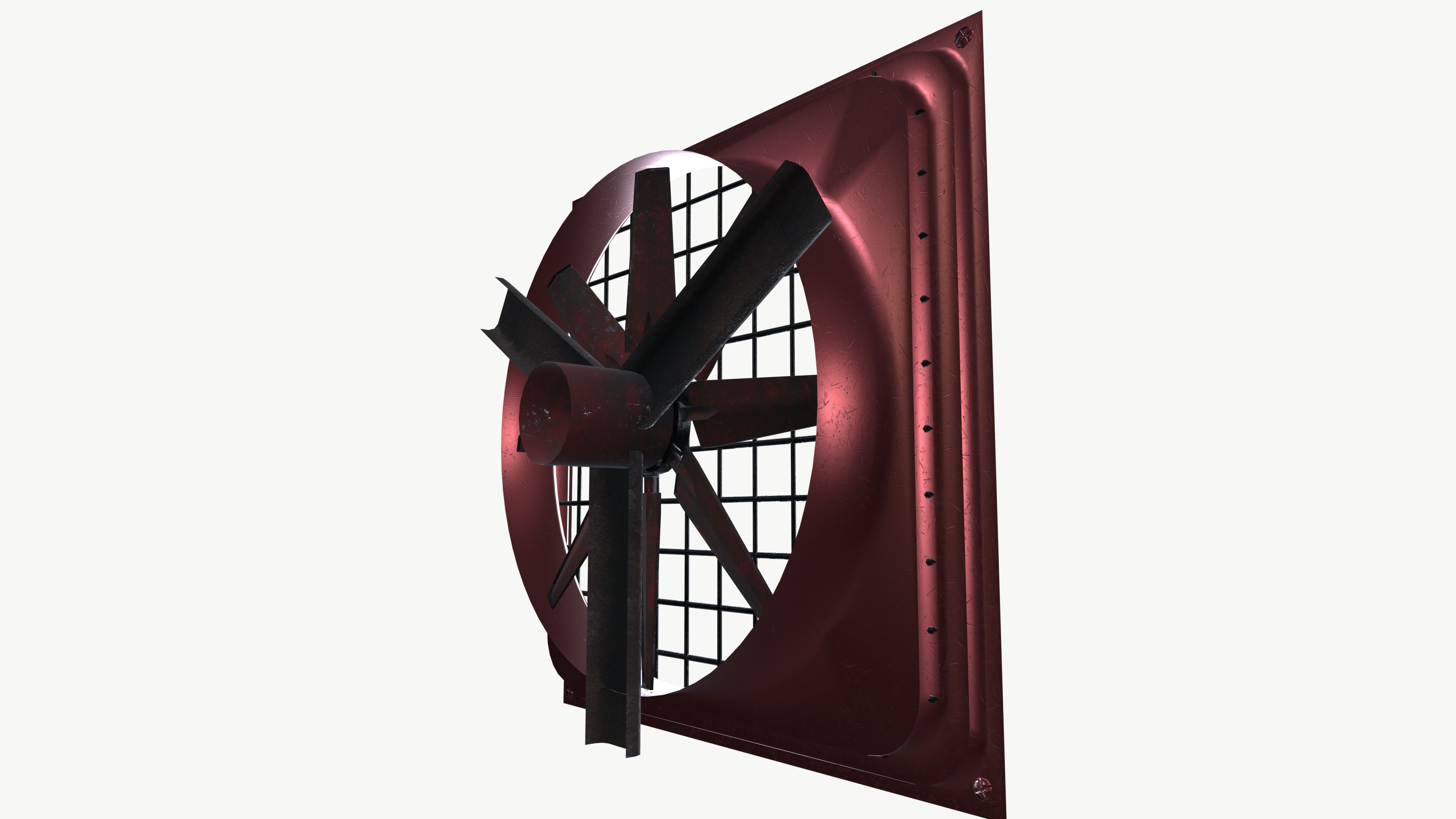Ventilation Fan 3D model_5