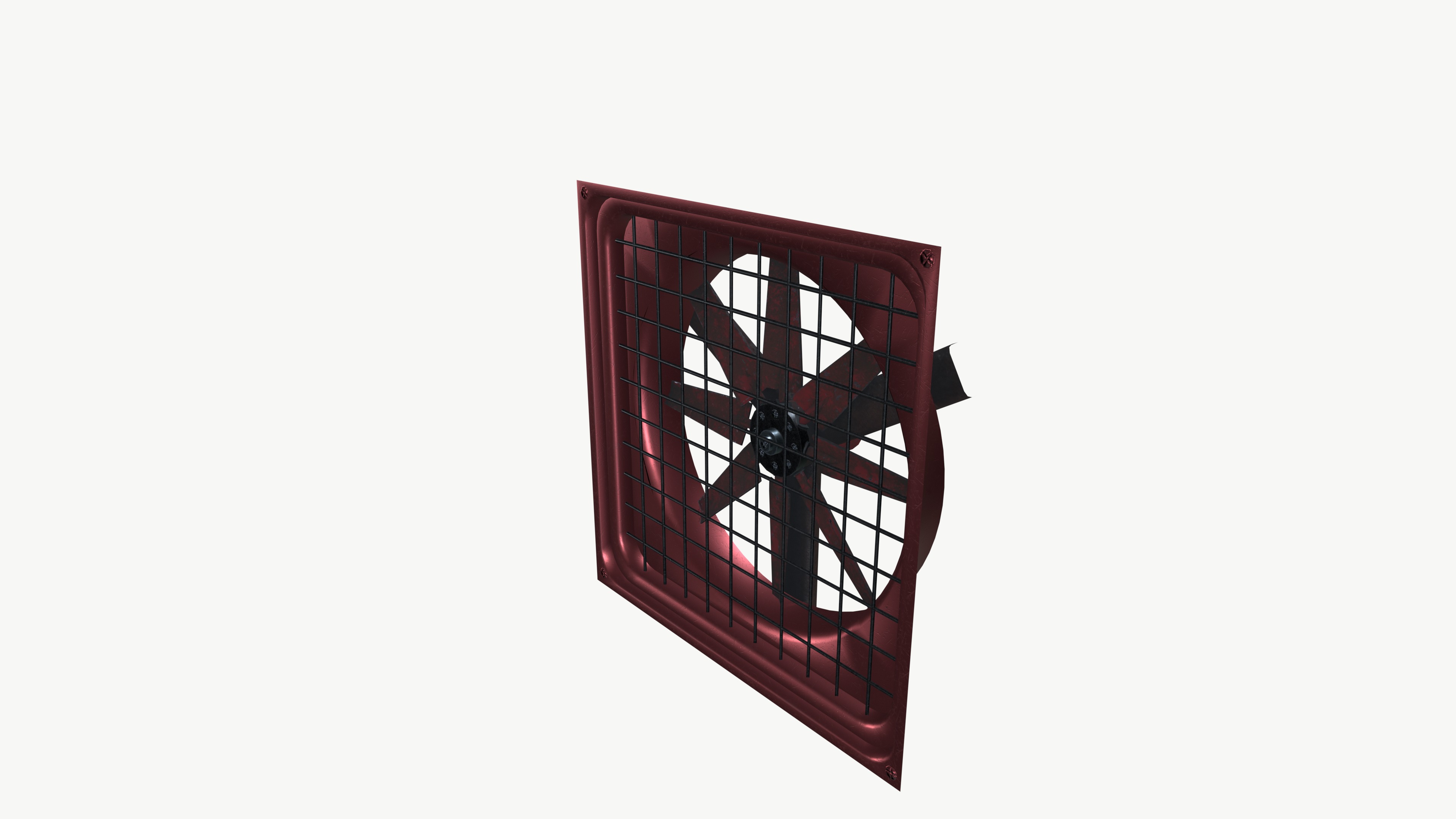 Ventilation Fan 3D model_2