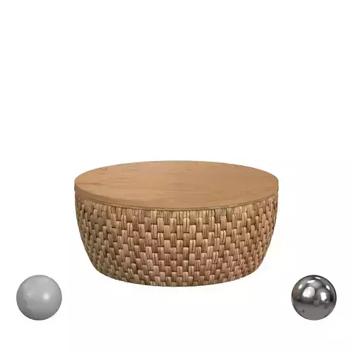 Butler Specialty Company Captiva Round Rattan Drum Coffee Table