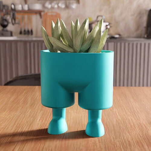 Pants Desk Planter STL File - 101 3D print model