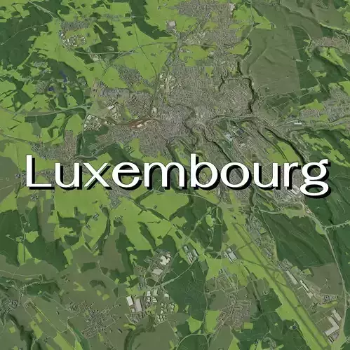 Luxembourg - city and urban 3D model