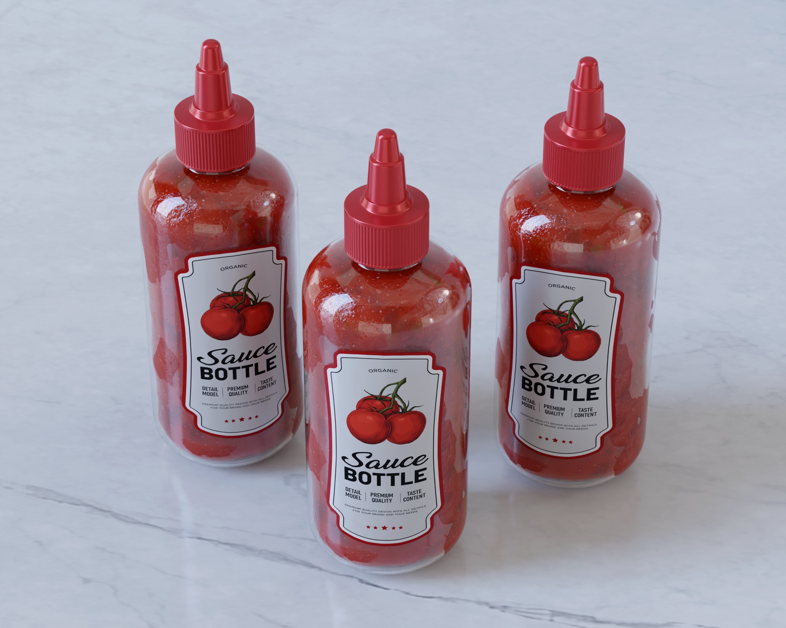 Tomato Sauce Bottle 3D model_7