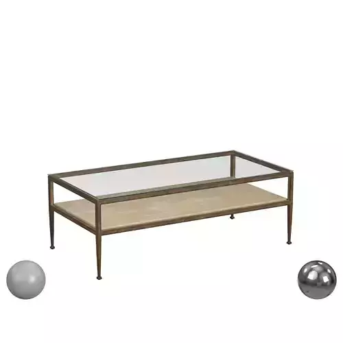 Flexsteel Venice Glass Top Coffee Table