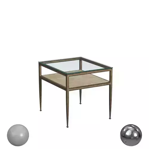 Flexsteel Venice Glass Top Lamp Table 3D model