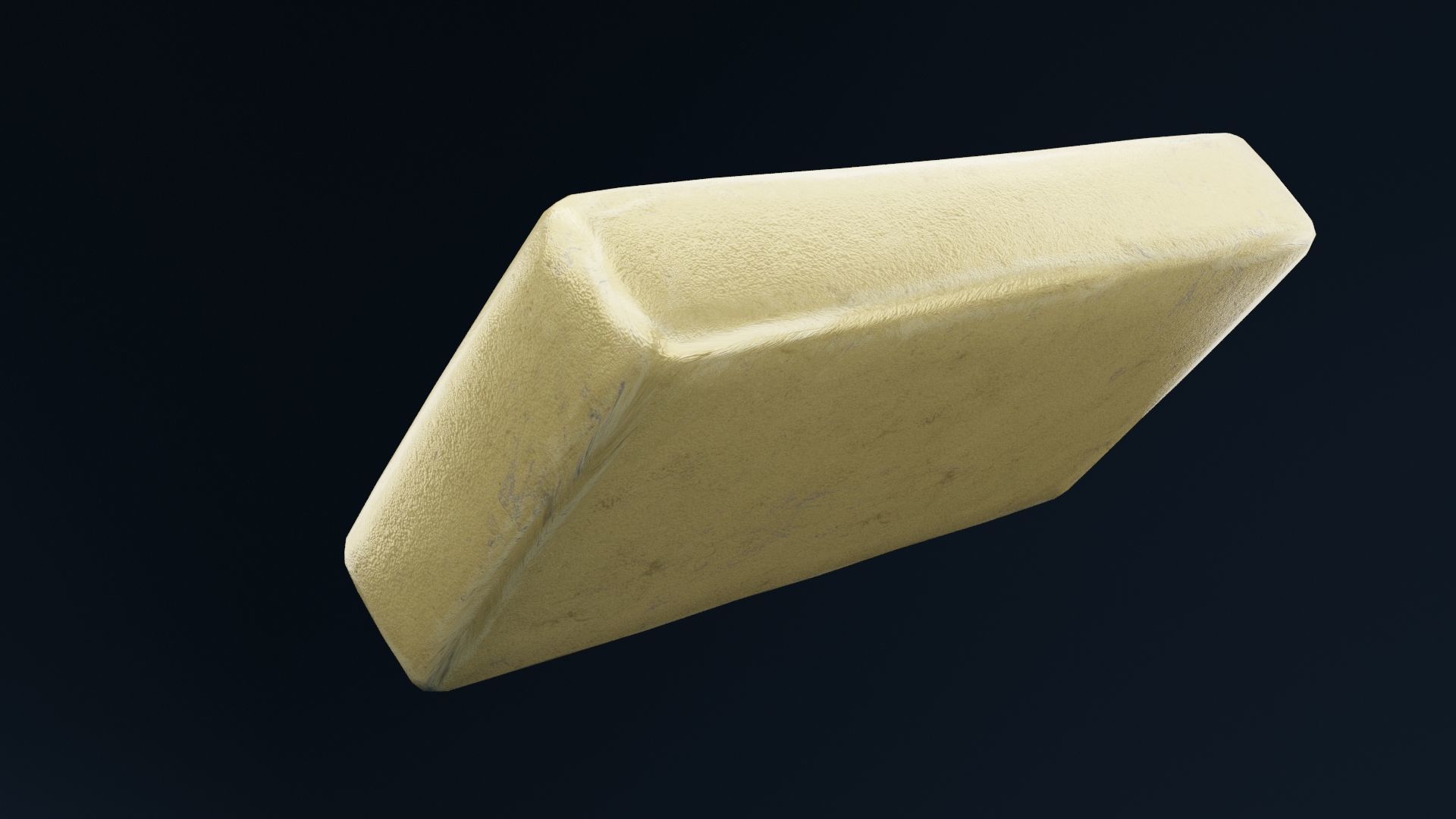 Golden Bar Low-poly 3D model_5