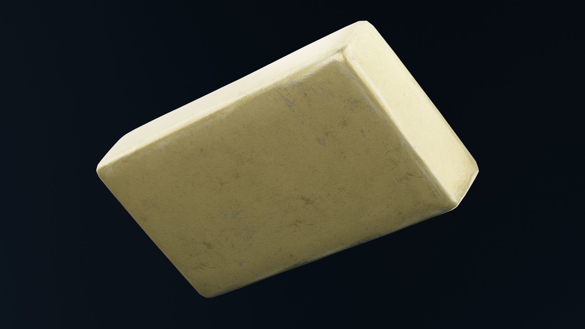 Golden Bar Low-poly 3D model_2