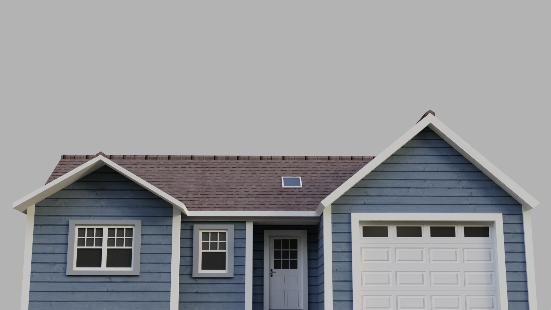 Low Poly house 9 Low-poly 3D model_2