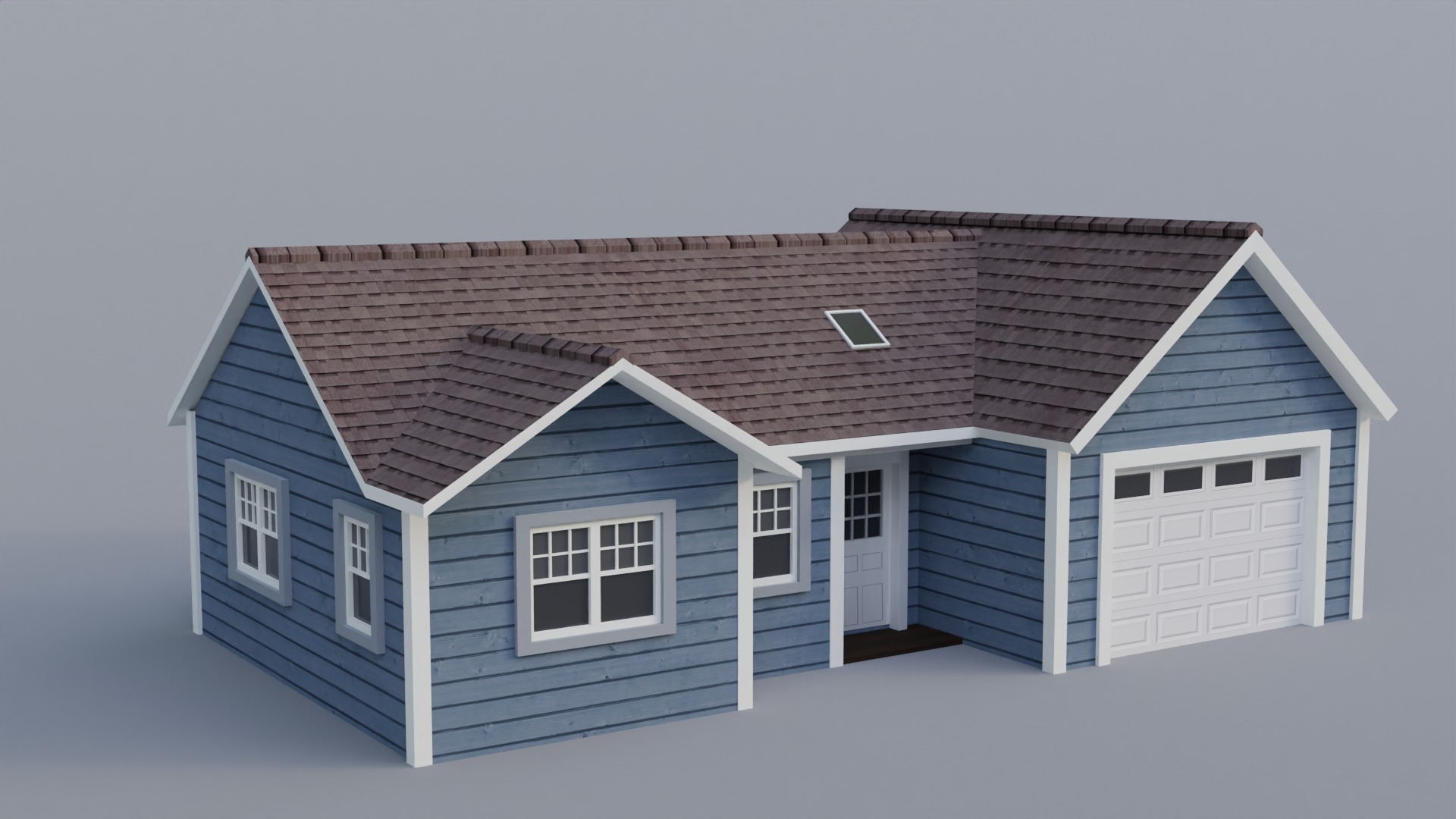 Low Poly house 9 Low-poly 3D model_3