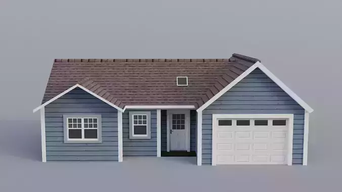 Low Poly house 9 Low-poly 3D model