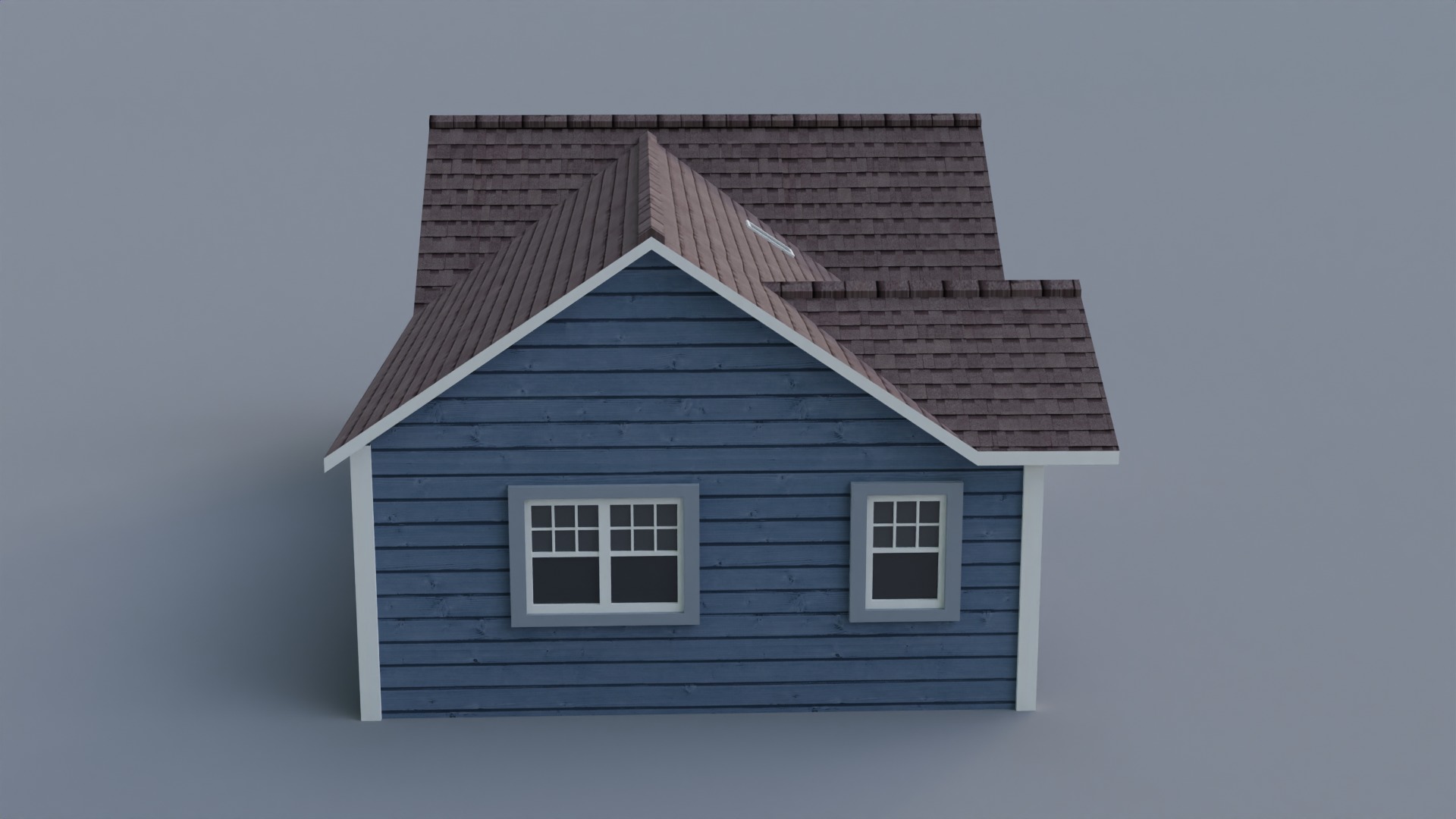 Low Poly house 9 Low-poly 3D model_4