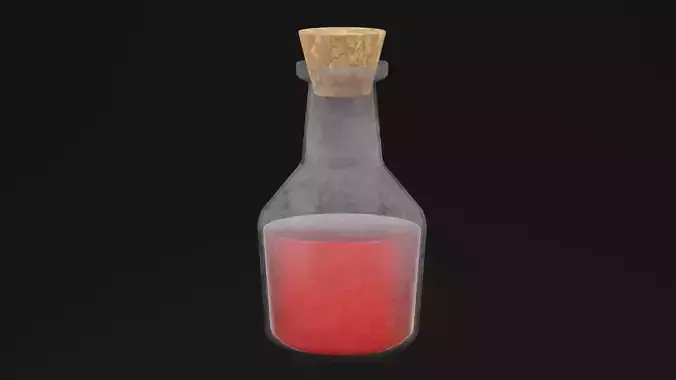 Elixir Potion Bottle Red