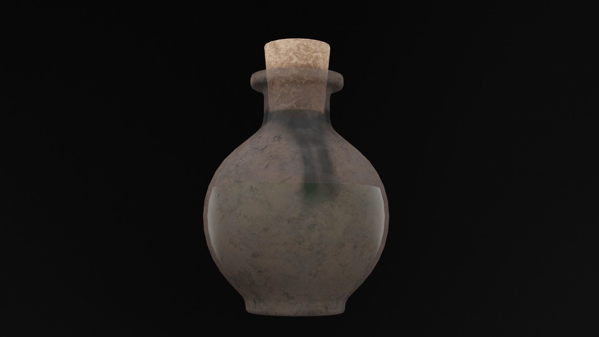 Elixir Potion Bottle Low-poly 3D model_5