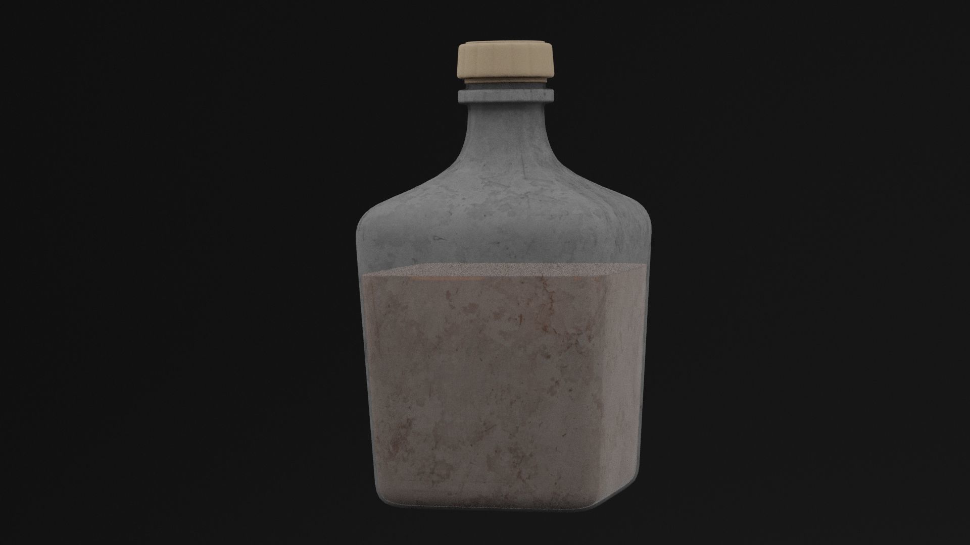 Elixir Potion Bottle Low-poly 3D model_1