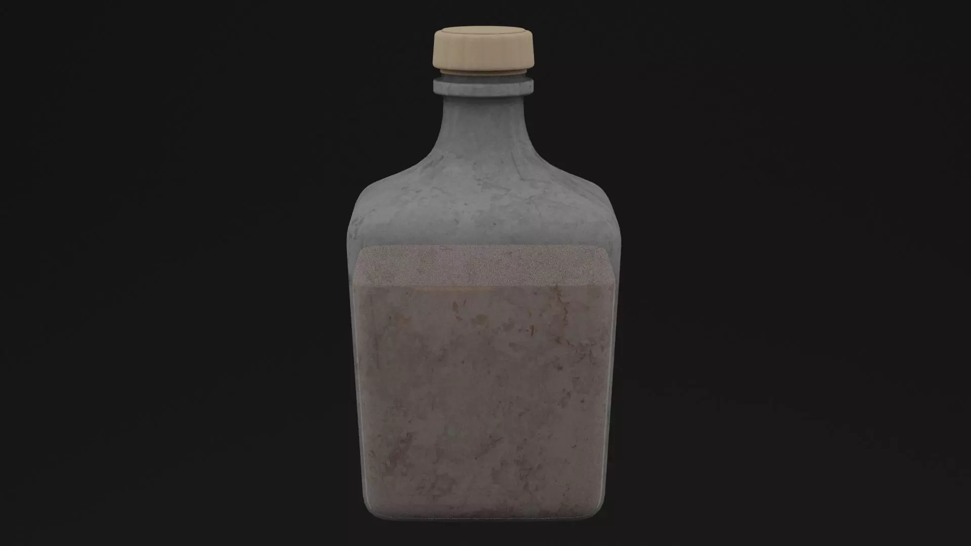 Elixir Potion Bottle Low-poly 3D model_0