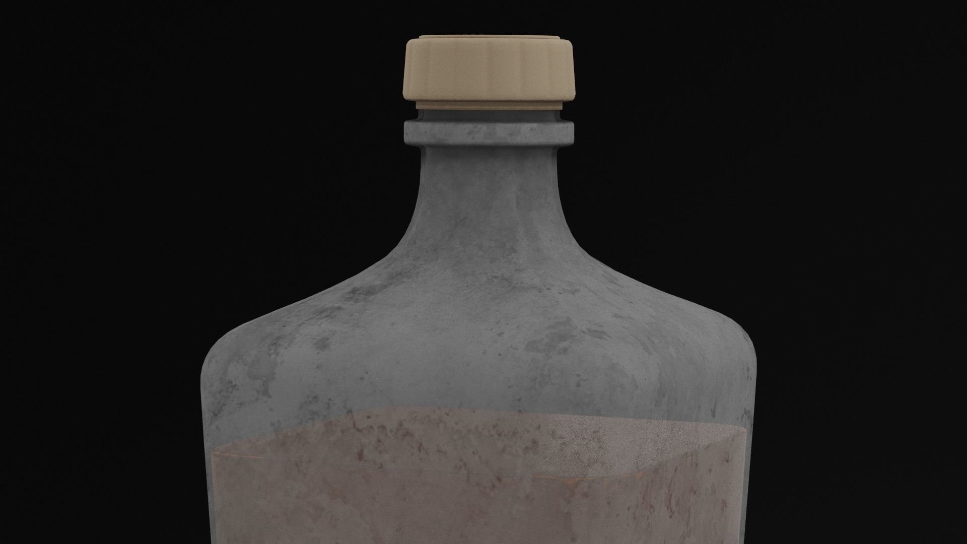 Elixir Potion Bottle Low-poly 3D model_2