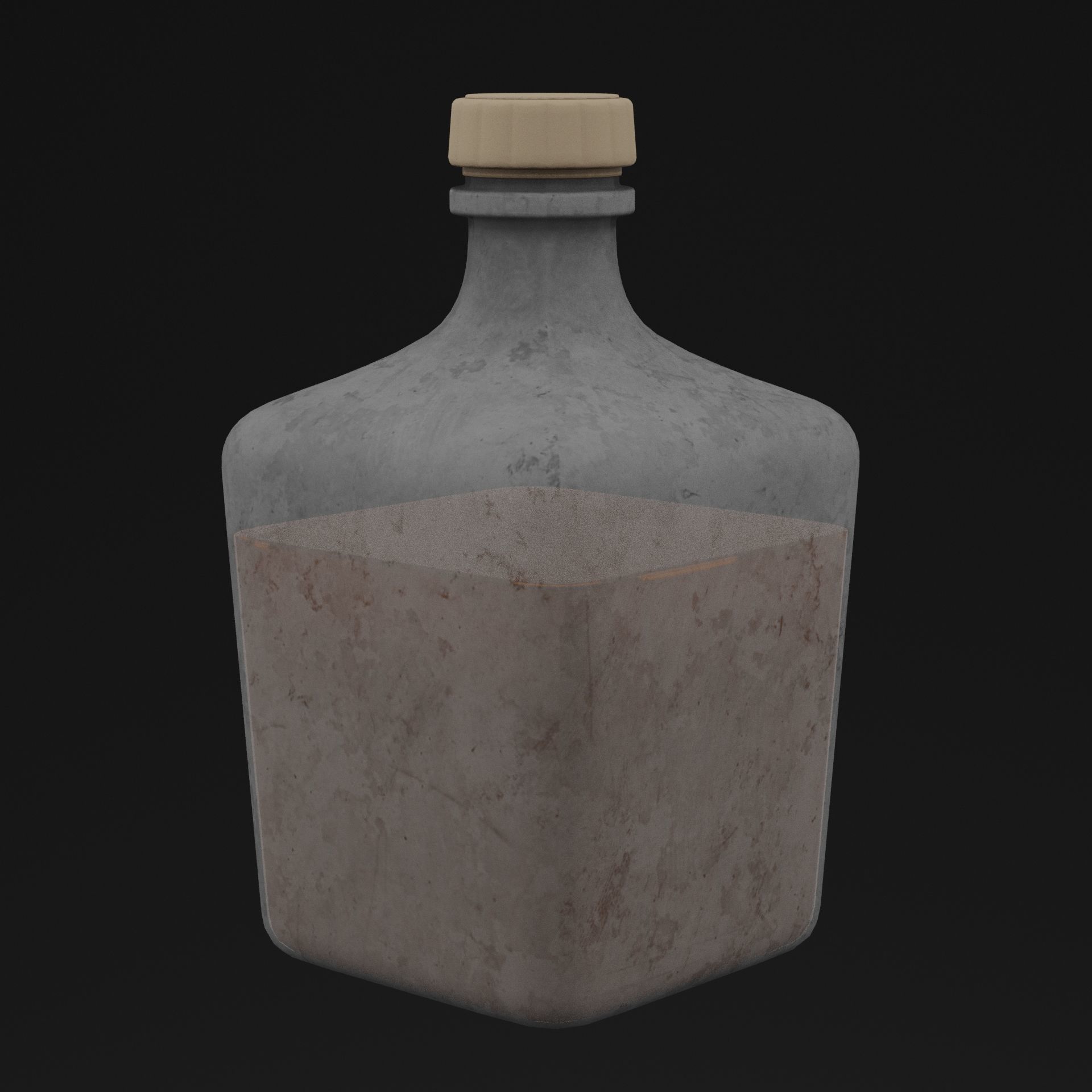 Elixir Potion Bottle Low-poly 3D model_6