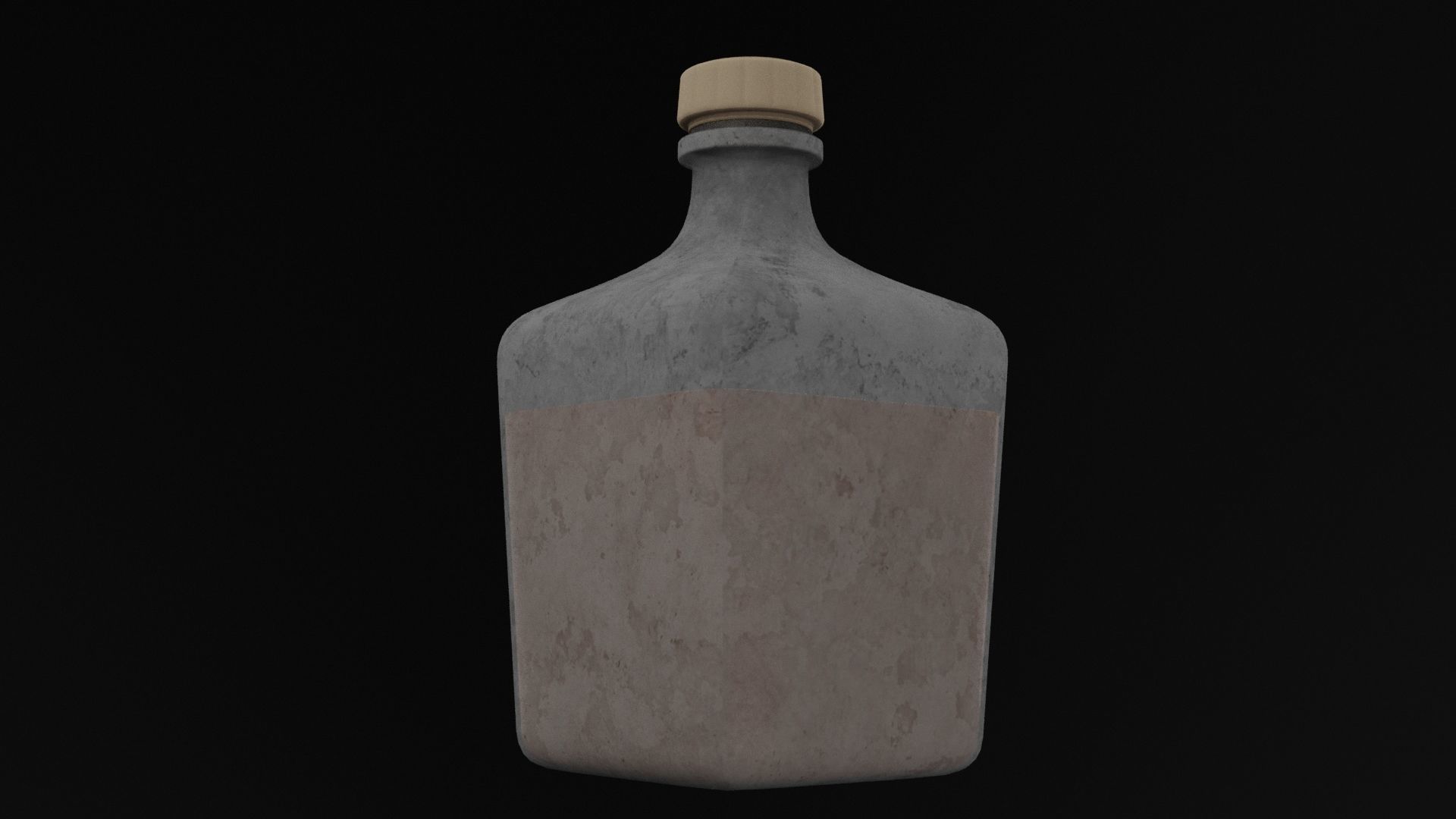Elixir Potion Bottle Low-poly 3D model_5
