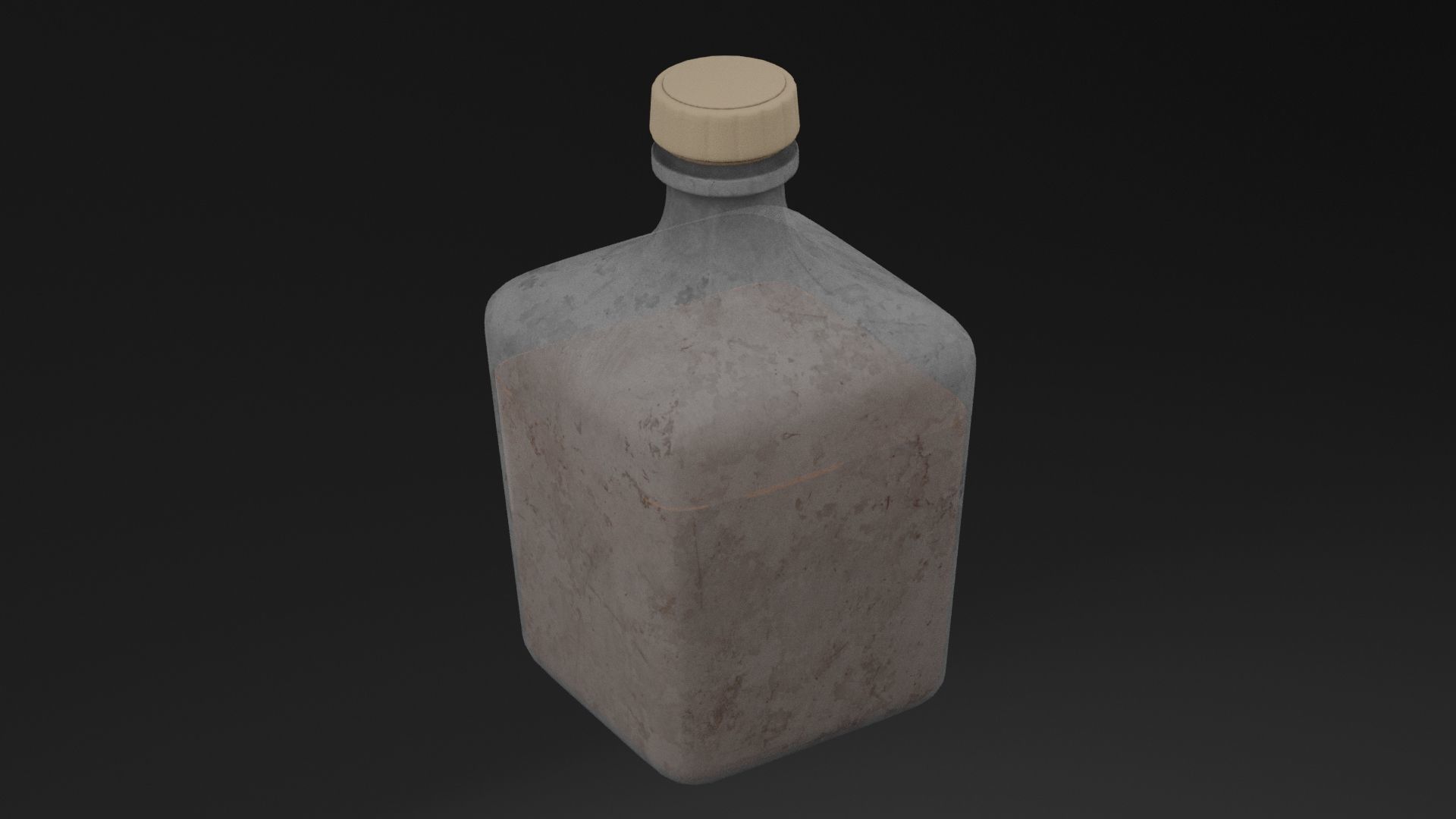 Elixir Potion Bottle Low-poly 3D model_3