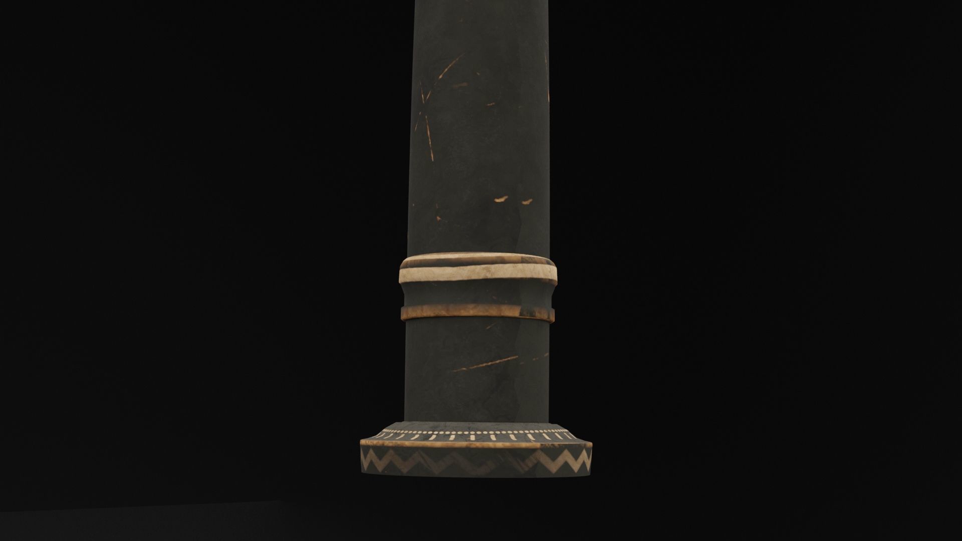 Egyptian Ancient Column 3D model_5