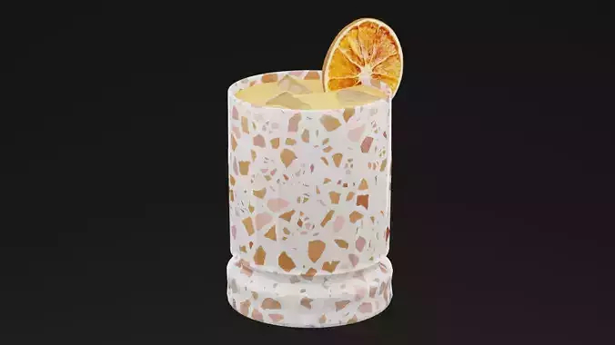 Dried Lemon Cocktail
