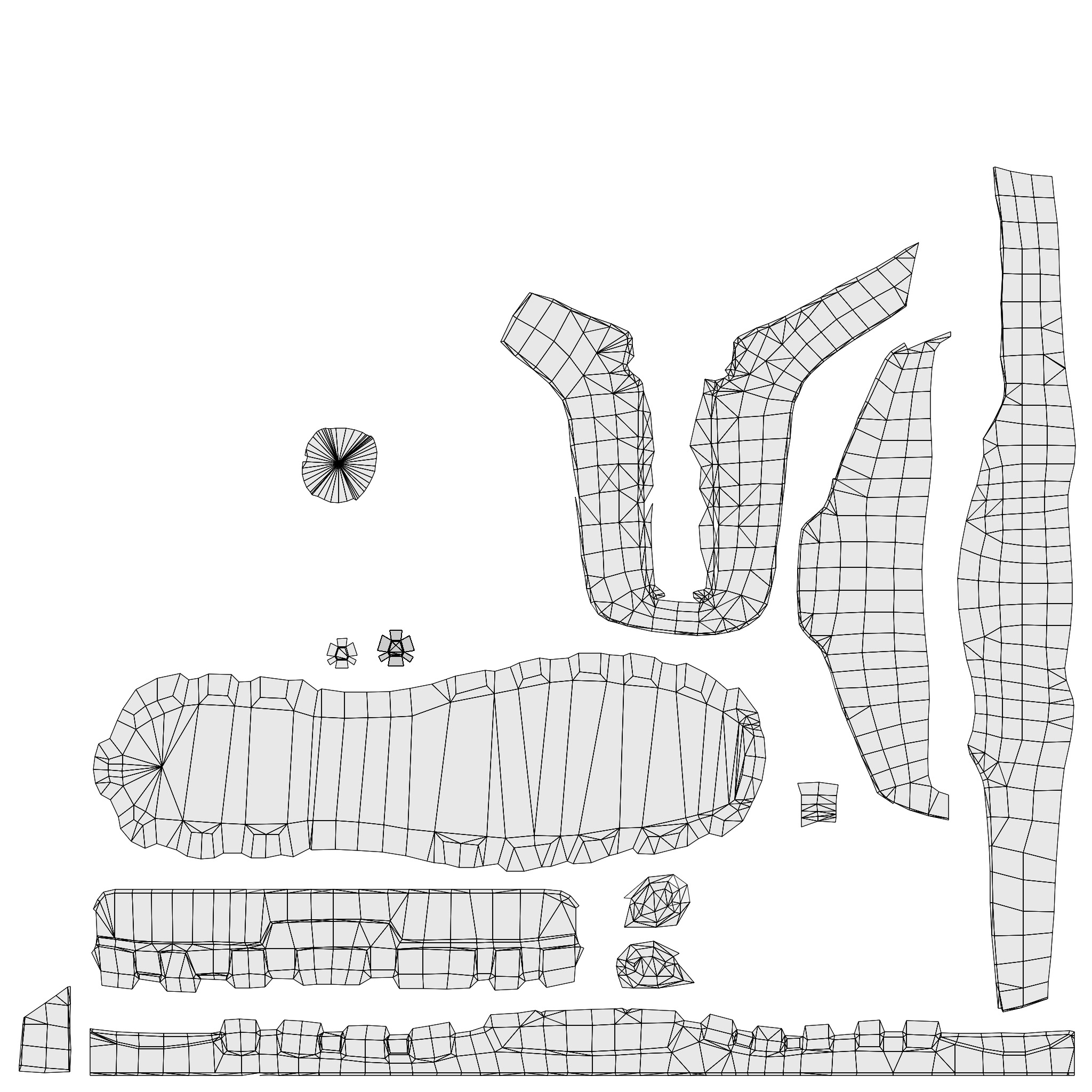 Police swat - Rigged 3D model_24