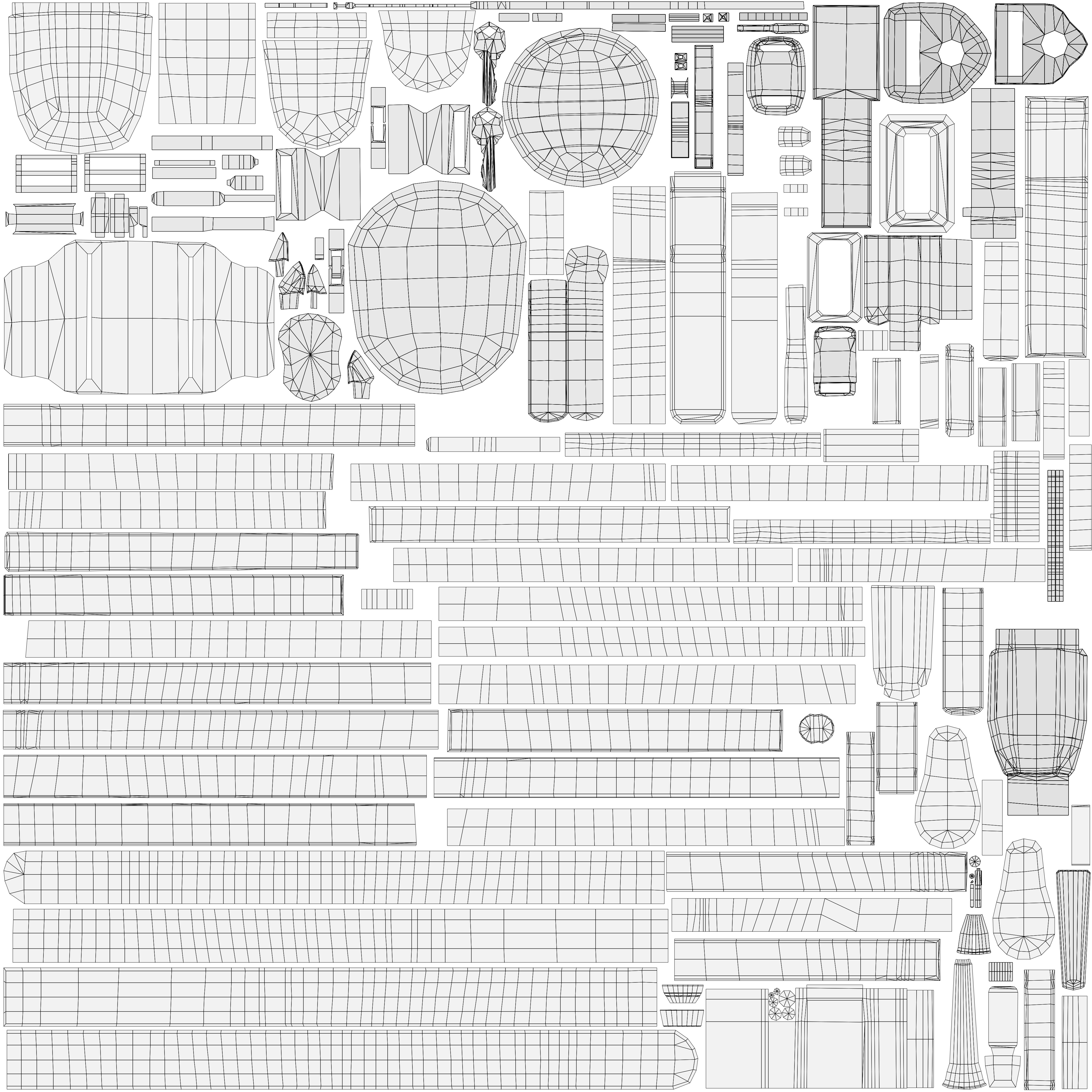 Police swat - Rigged 3D model_23