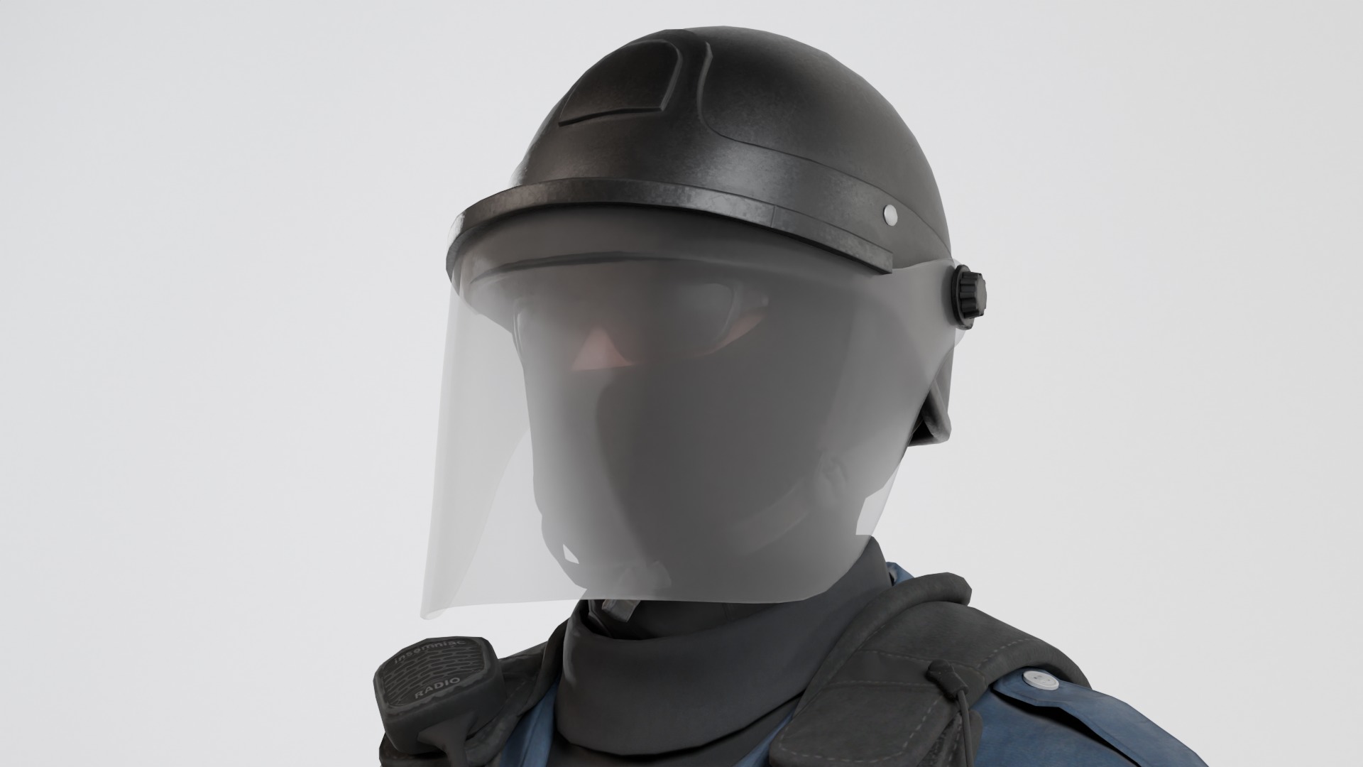 Police swat - Rigged 3D model_15