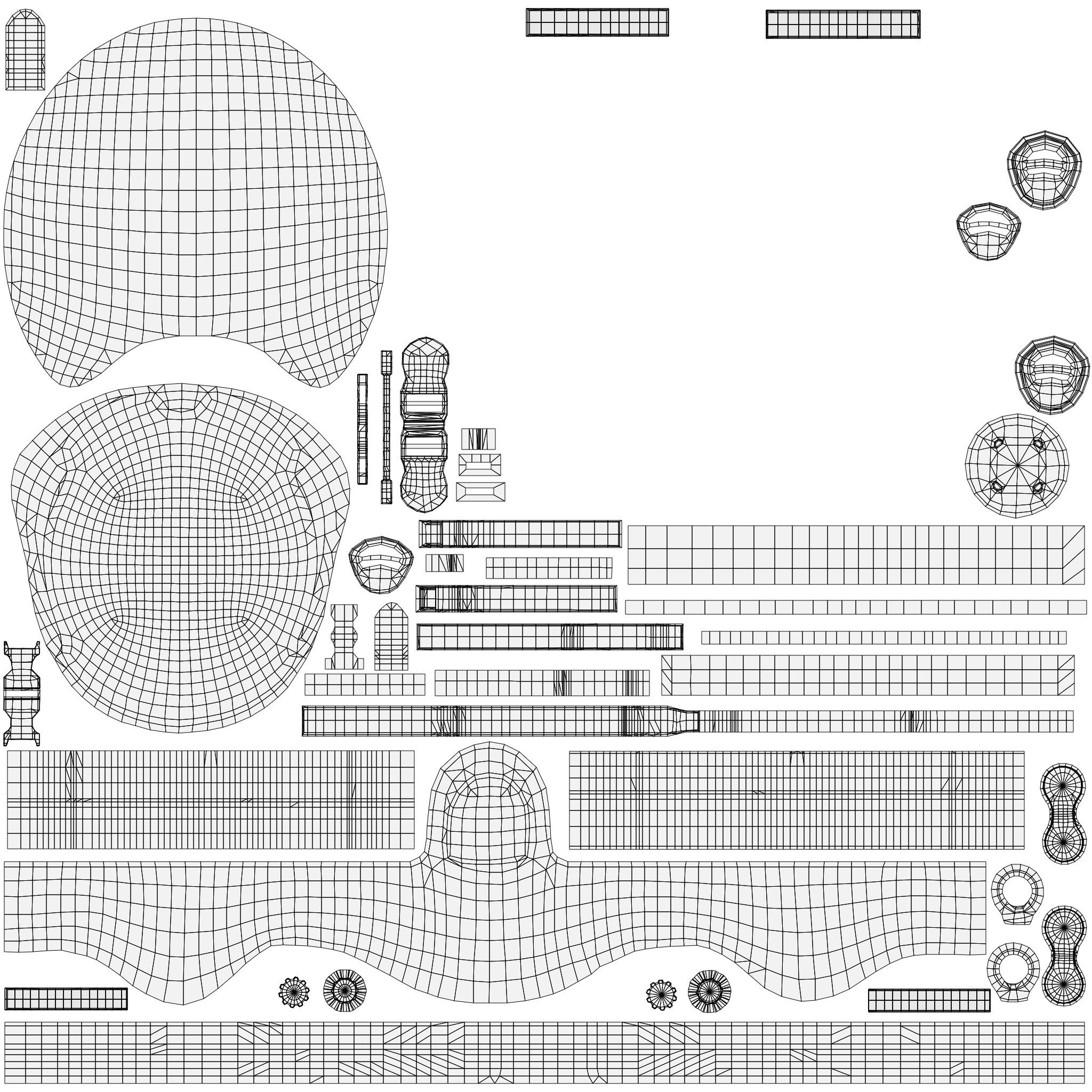 Police swat - Rigged 3D model_22