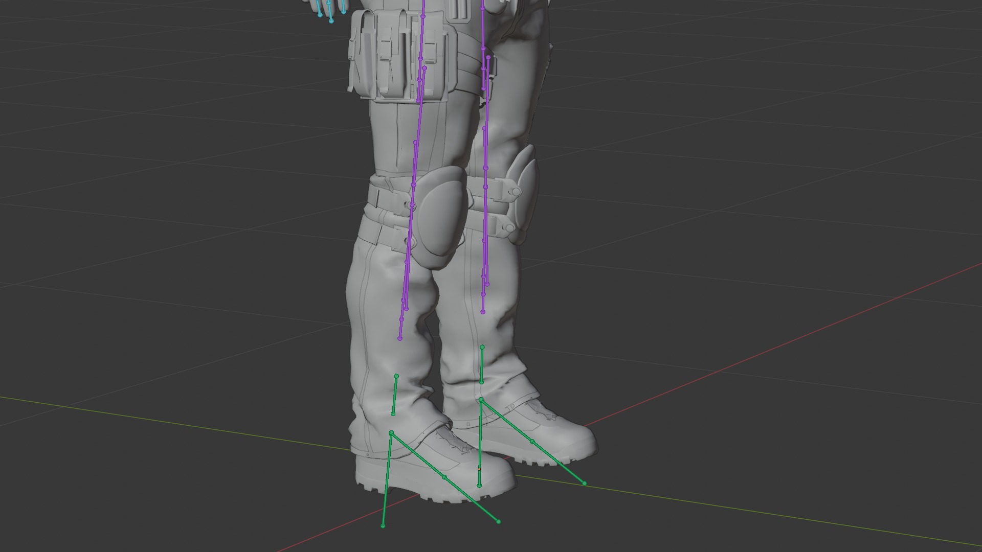 Police swat - Rigged 3D model_17