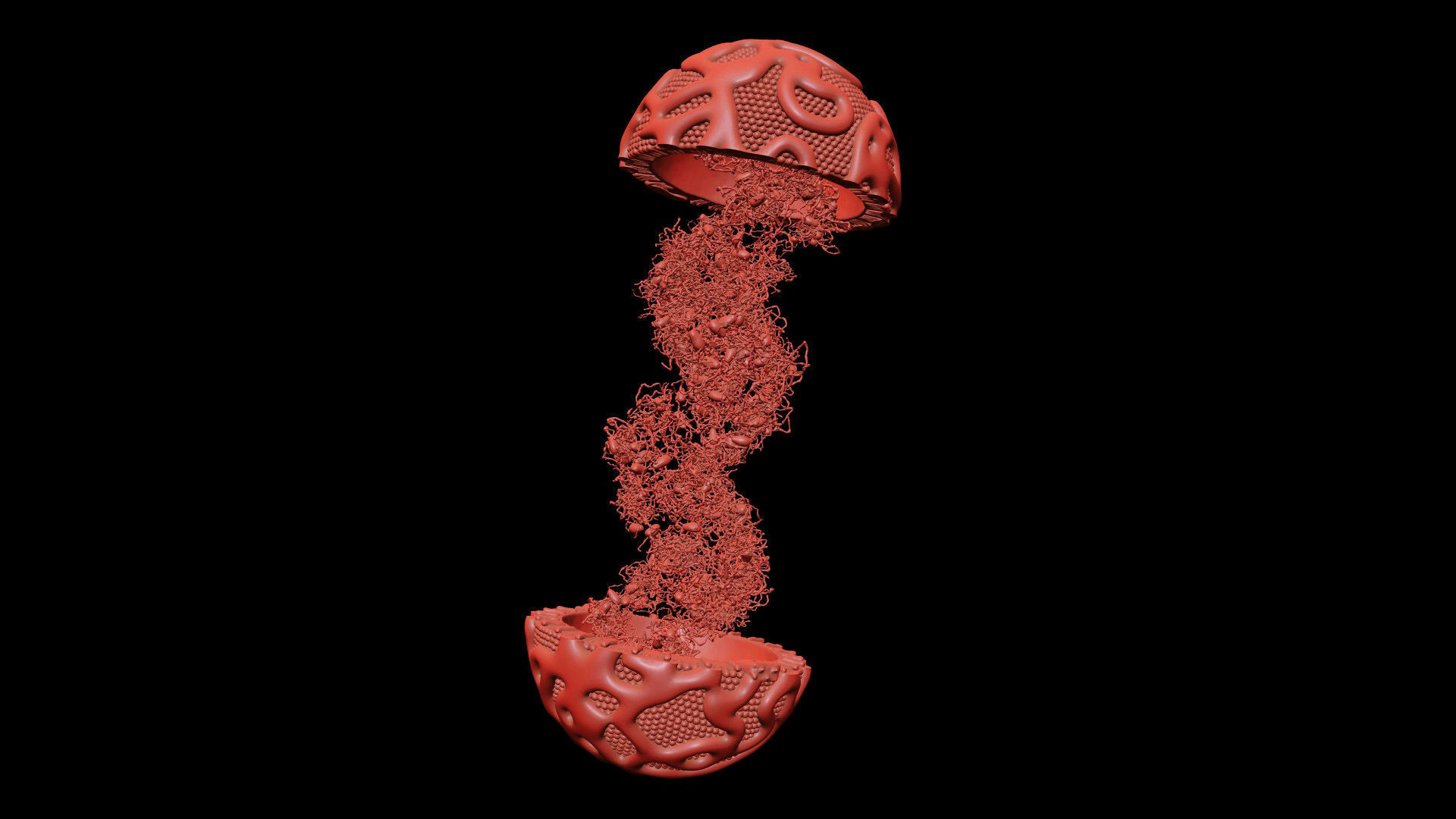 Lipoprotein with Realistic Visualization of Components 3D model_9
