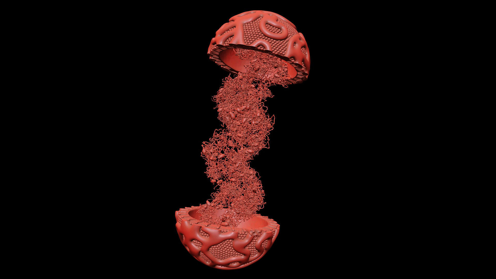 Lipoprotein with Realistic Visualization of Components 3D model_11
