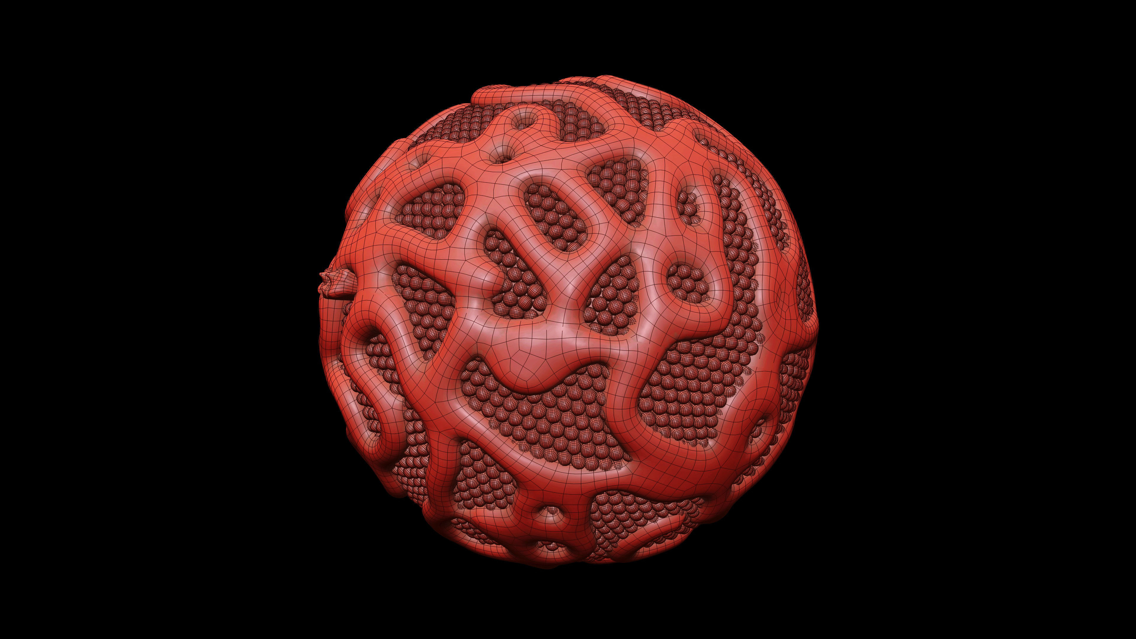 Lipoprotein with Realistic Visualization of Components 3D model_23