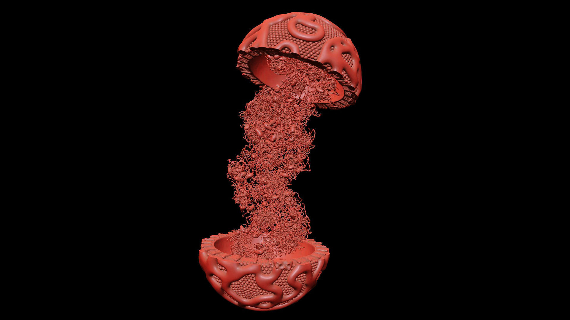 Lipoprotein with Realistic Visualization of Components 3D model_14