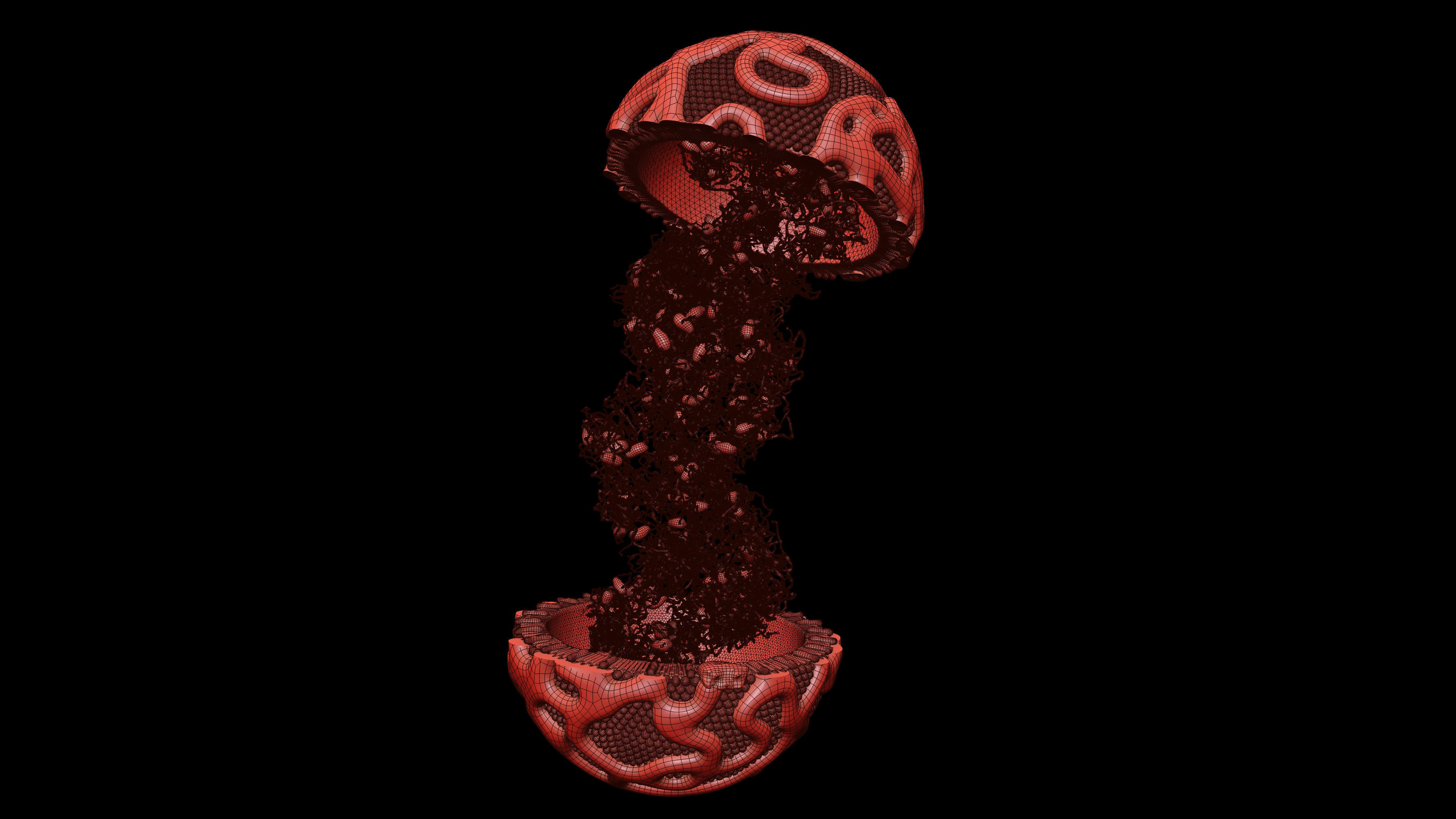 Lipoprotein with Realistic Visualization of Components 3D model_13