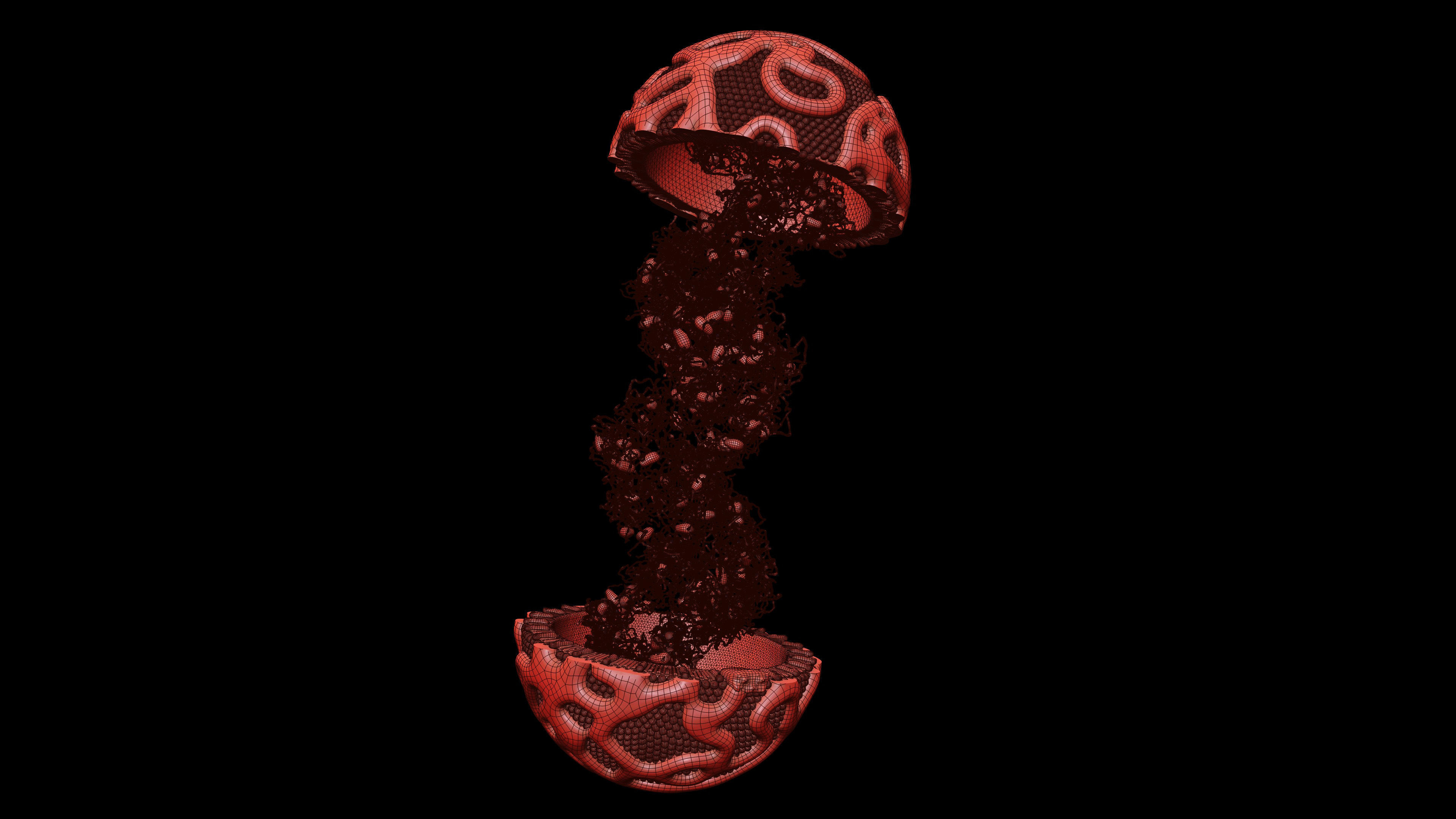 Lipoprotein with Realistic Visualization of Components 3D model_16