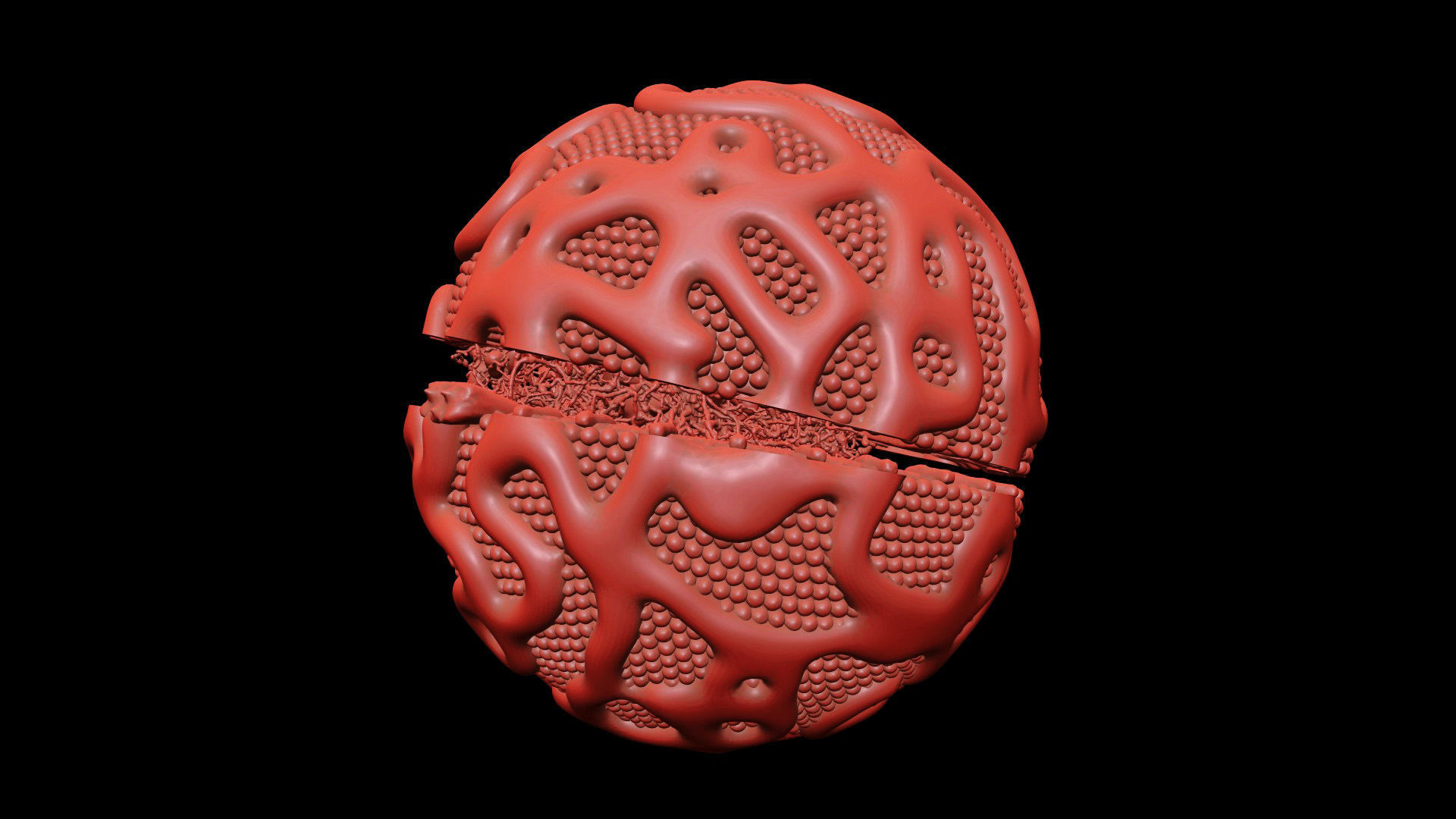 Lipoprotein with Realistic Visualization of Components 3D model_12