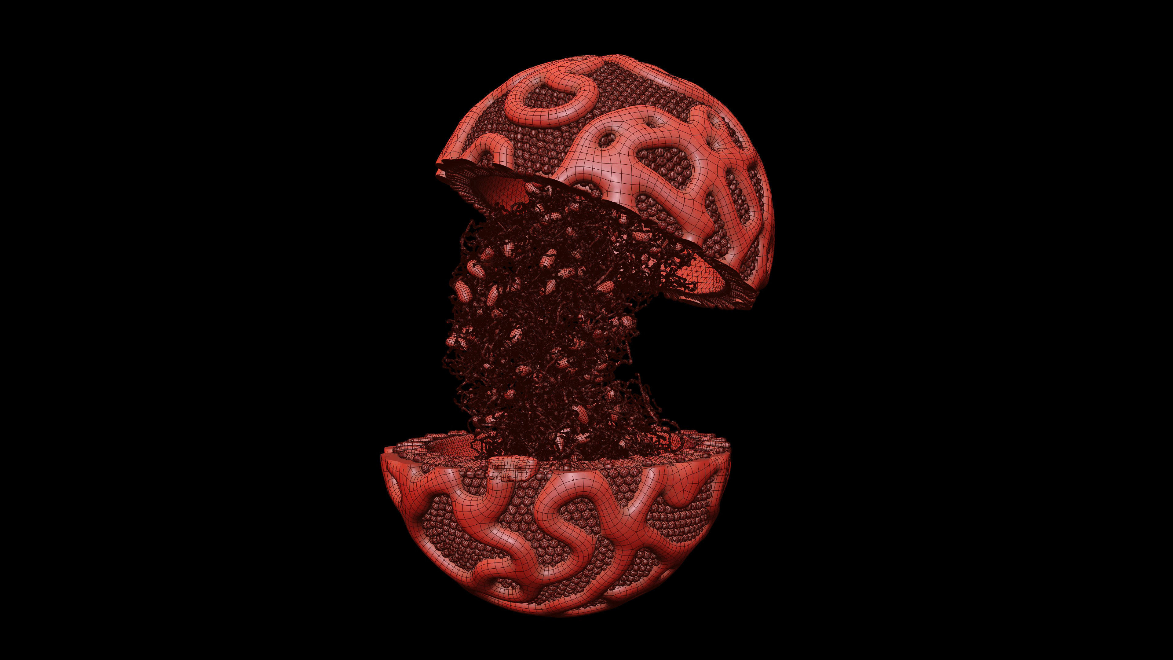 Lipoprotein with Realistic Visualization of Components 3D model_8