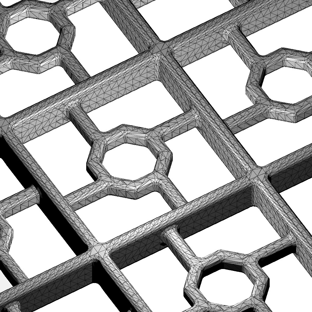 Exquisite Arch Window Grill 3D print model_4