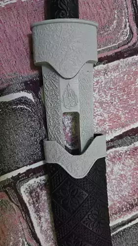 Sword with high detailed reliefs for 3d printing