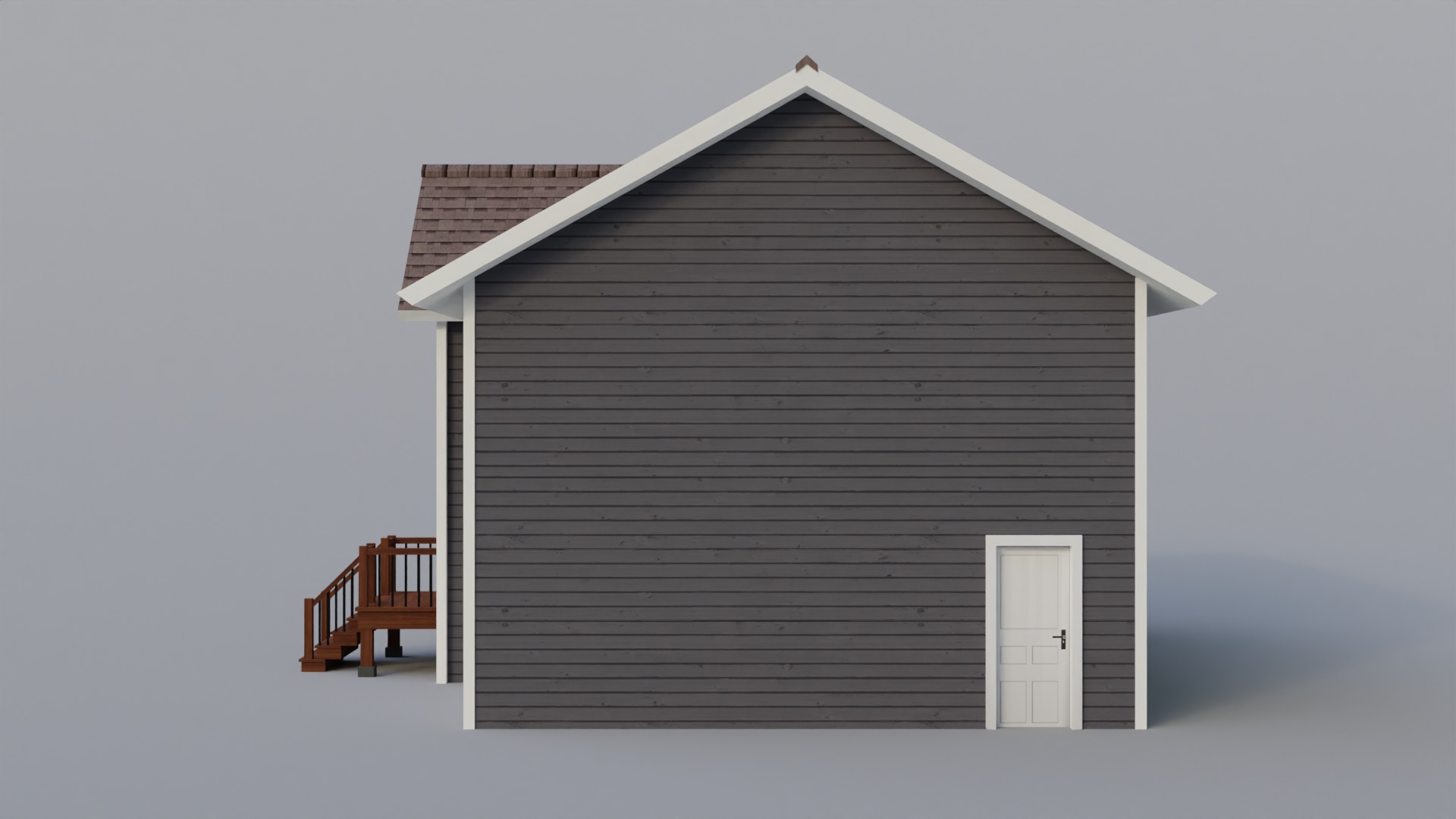 Low Poly house 10 Low-poly 3D model_3