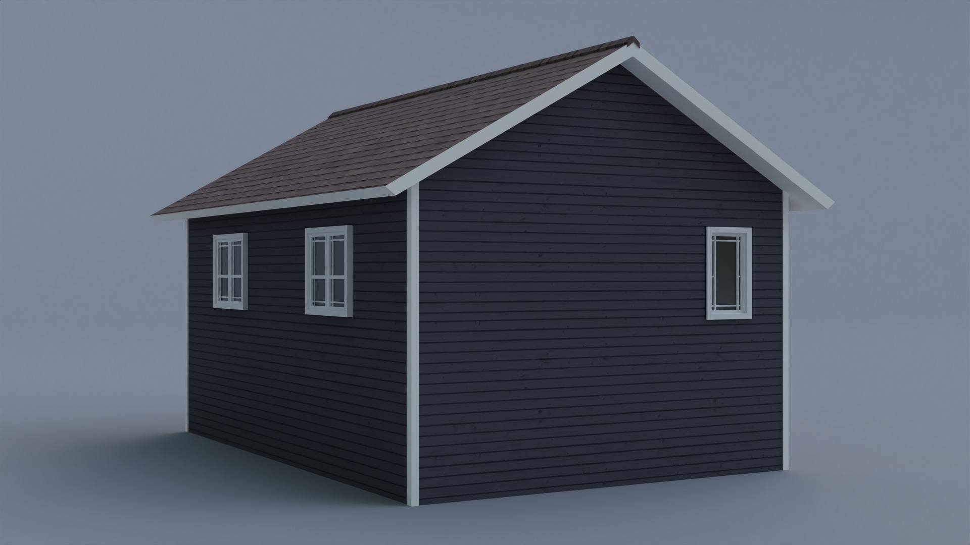 Low Poly house 10 Low-poly 3D model_7