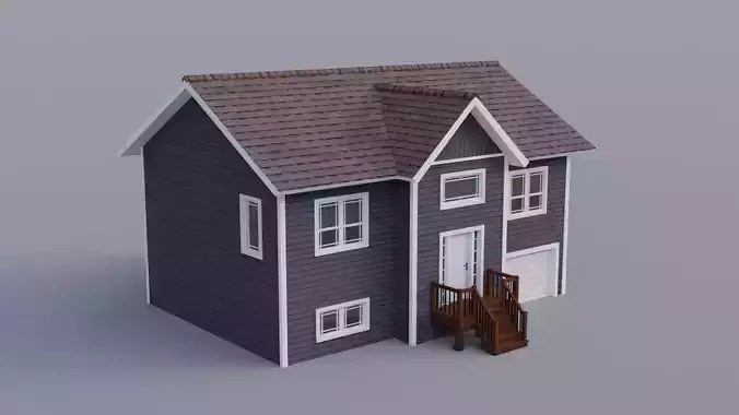 Low Poly house 10 Low-poly 3D model