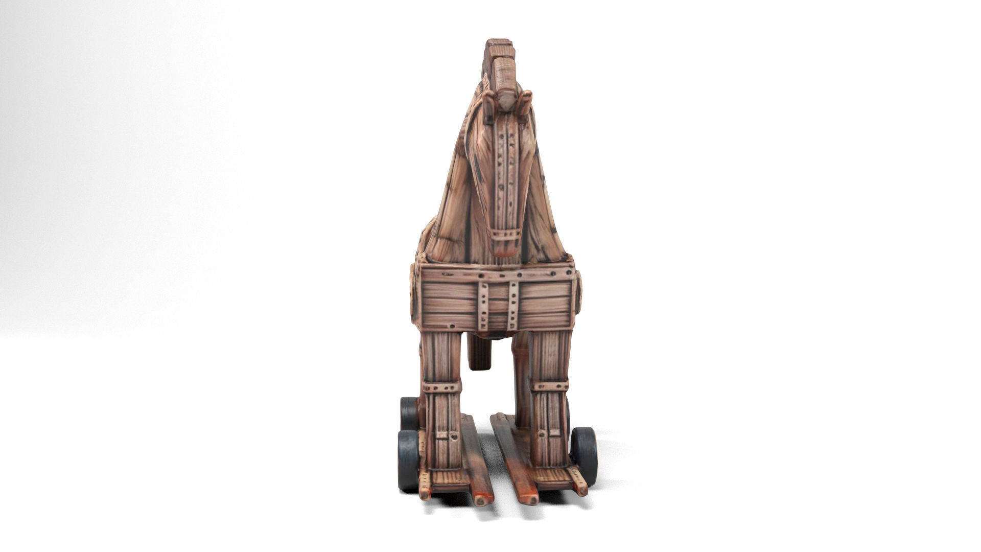 Trojan horse Low-poly 3D model_5