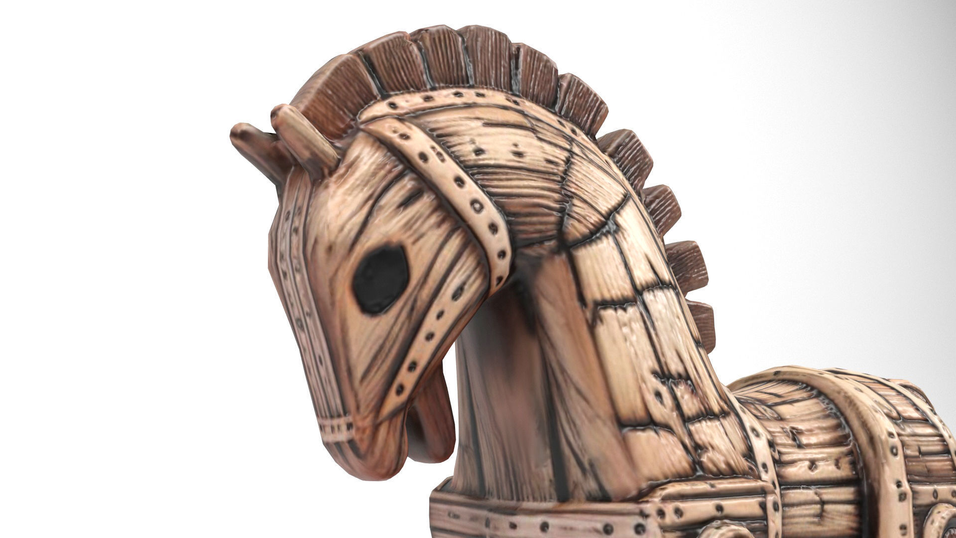 Trojan horse Low-poly 3D model_6