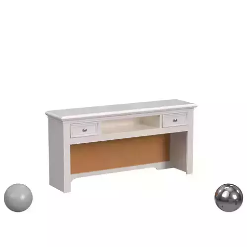 Bailey White Desk Hutch